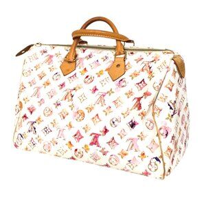 LOUIS VUITTON Speedy 35 Monogram Watercolor Aquarelle Handbag Limited Edition
